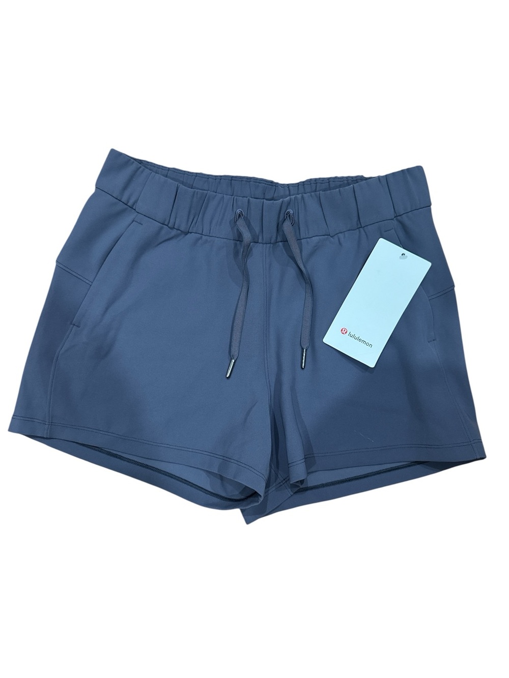 Like New! Lululemon Slate Blue On the Fly Shorts